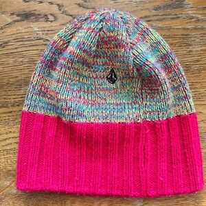 Volcom Multicolor Knit Beanie, One Size